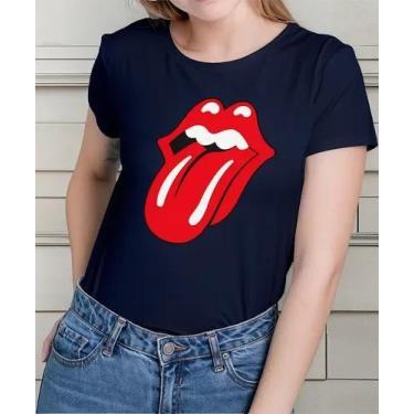 Imagem de Camisa Camiseta Adulto Masculina Feminina Algodão Banda de Rock Rollin