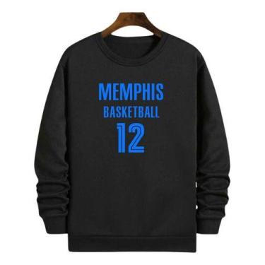 Imagem de Blusa Moletom Gola Basquete Memphis Basketball Número 12, G