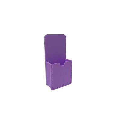 Imagem de Organizador Magnético Porta-Lápis - Suporte de Caneta para Quadro Branco, Geladeira e Superfícies Metálicas, Armazenamento Prático (Roxo 11,5x5,2cm)