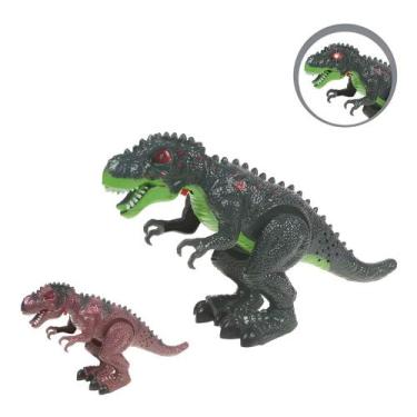 Imagem de Dinossauro T-Rex De Brinquedo Som E Luz Divertido Domni
