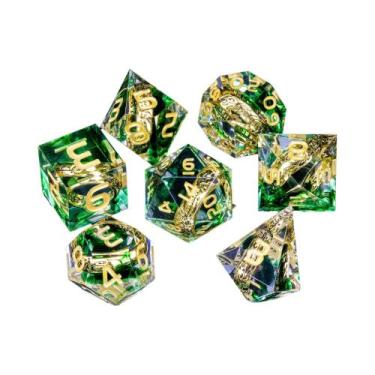 Imagem de Conjunto De Dados DnD Em Resina, Senhor Dos Anéis, Dados Poliedrais Em