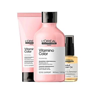 Imagem de Kit Loréal Vitamino Color Sh+ Cond+ Absolut Repair Oil 30ml - Loréal P