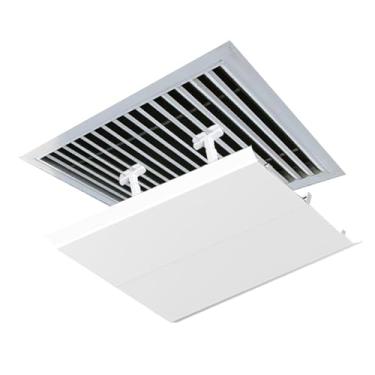Imagem de Defletor de ventilação de teto para casa e escritório - defletor CA de 61 x 61 cm para redirecionar o ar frio, melhorar o conforto e a eficiência energética - Tampa de ventilação central quadrada