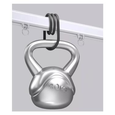 Imagem de Trilhos de cortina brancos resistentes para suporte de teto e parede, conjunto de varão de cortina com polia para janela de sacada e varanda, trilhos divisórias e acessórios - 3 m