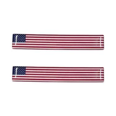 Imagem de Adesivo Refletivo 3D Da Bandeira Nacional, 8.5cm, Decalque Para Motoci