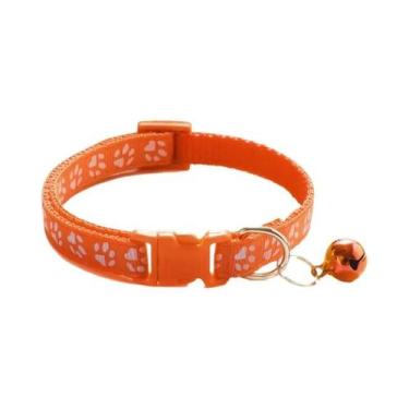 Imagem de Coleira De Sino Multicolorida Para Gatos, Colar De Corda Com Estampa D