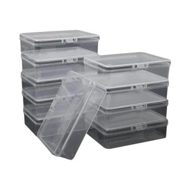 Imagem de Caixa De Armazenamento De Cartas De Jogos De Plástico Transparente, 10