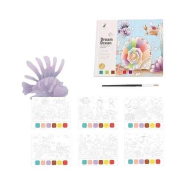 Imagem de Livro De Pintura Em Aquarela Para Crianças Com 20 Folhas, Temas De Con