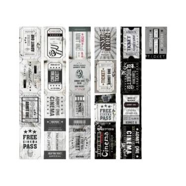 Imagem de Rolo De Fita Adesiva Decorativa Com Estampa De Texto E Desenho, Filme 