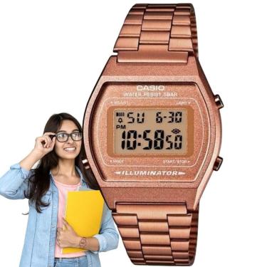 Imagem de Relógio Casio Feminino Digital Vintage Rose Gold B640WC-5ADF
