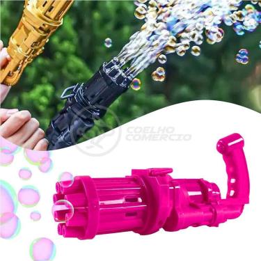 Imagem de Máquina Elétrica Tiktok Lança Bolhas Rosa