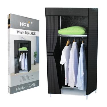 Imagem de Guarda Roupa Portatil Sapateira Armario Organizador Cabideiro Dobravel Brinquedos Arara Praia Cor:vermelho;tamanho:u