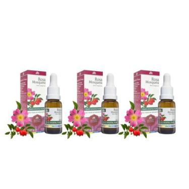 Imagem de kit com 3und Óleo Vegetal Rosa Mosqueta WNF - 20ml