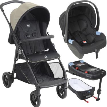 Imagem de Carrinho Moises Bebe Conforto Base ISOFIX Burigotto Lui 22 Sand