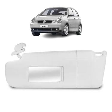 Imagem de Quebra Sol Cinza C Espelho + Bolsa Polo 2003 A 2012 Esquerdo