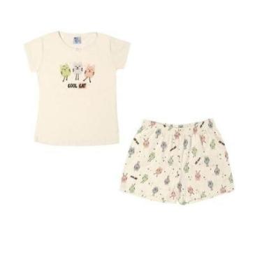Imagem de Pijama Manga Curta Infantil Menina Pulla Bulla Ref. 46512-Feminino
