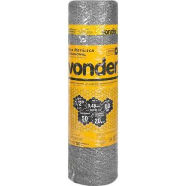 Imagem de Tela Metálica Hexagonal, Viveiro, Malha 1/2", 26 BWG x 0,6 m, com 50 m