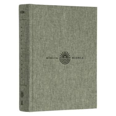 Imagem de Bíblia Diária Nvi, Tecido Sobre Capa Dura, Cinza, Leitura Perfeita – Comece Sua Jornada De 365 Dias