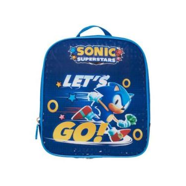 Imagem de Lancheira Sonic Térmica Mochila P Costas Jogo Meninos Azul - Pacific