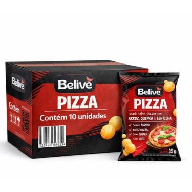 Imagem de Kit 10 Snack Multigrãos Sabor Pizza s/ Gluten BELIVE 35g