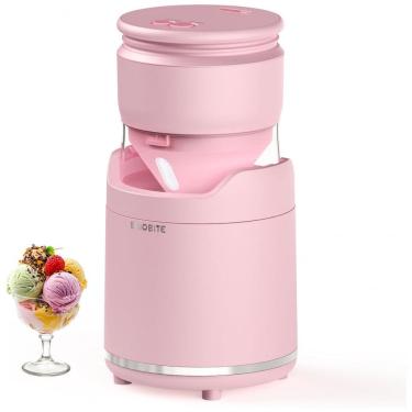 Imagem de Máquina de Sorvete Soft BRIOBITE Rosa Recarregável Baixo Ruído USB-C 550ml Modelo BL500_PA