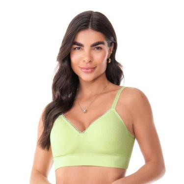 Imagem de Sutiã Comfort Com Bojo e Renda Sem Costura Lima Fresh - Zee Rucci, 40