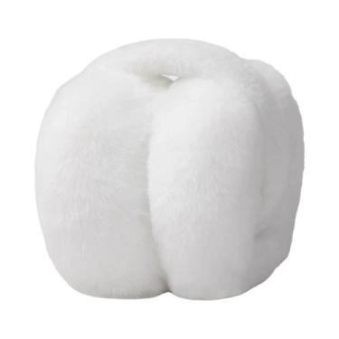 Imagem de Protetores De Orelha Femininos Dobráveis Estilo Coreano De Pelúcia Com