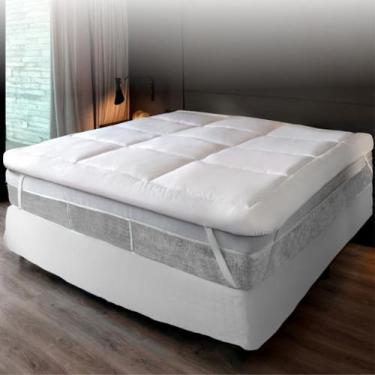 Imagem de Pillow Top Cama Queen 5cm Altura 160x200cm Extra Macio Com Elástico 4 