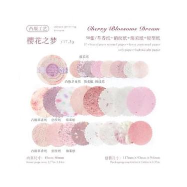 Imagem de Papel Vintage Kawaii Para Scrapbooking, 50 Peças, Adesivos Decorativos