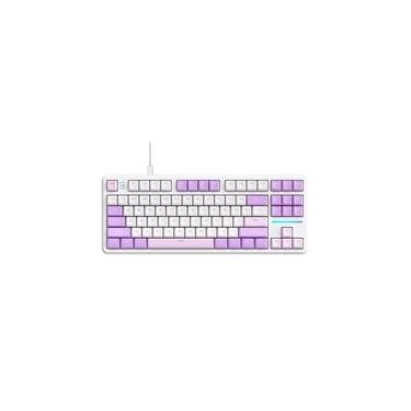 Imagem de Teclado Mecânico Gamer Attack Shark X87, TKL, RGB, Twilight Purple, Roxo - AS-X87-TW-PL