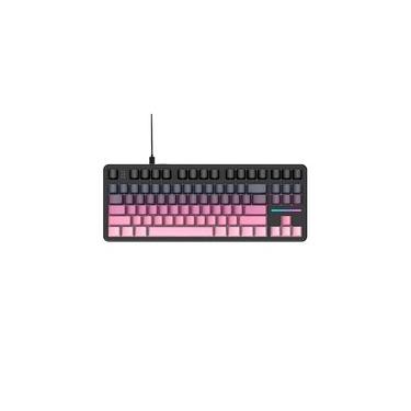 Imagem de Teclado Mecânico Gamer Attack Shark X87, TKL, RGB, Blackberry, Roxo/Preto - AS-X87-BB-RY