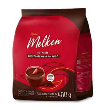 Imagem de Chocolate Melken Meio Amargo Harald 400g Gotas Para Confeitaria