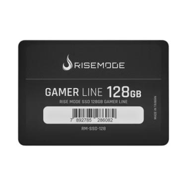 Imagem de SSD Rise Mode Gamer Line, 128GB, Leitura: 530MB/s, Gravação: 520MB/s, SATA III,  Preto - RM-SSD-128