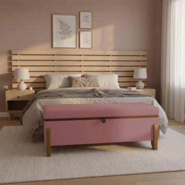 Imagem de Recamier Puff Baú Sapateira Organizador Para Briquedos Cobertor Cama Q