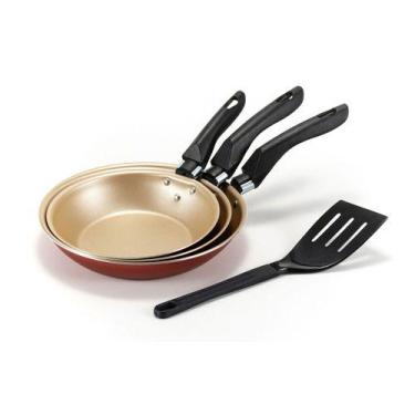 Imagem de Conjunto Frigideira Francesa 3 Tamanhos 18 A 22 Top De Linha - Marcola