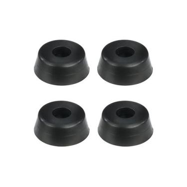 Imagem de Kit 4 Pés De Borracha PVC Grande Para Caixas De Som, Cases, Baús, Móve