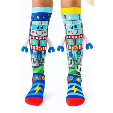 Imagem de Meias 3D Infantil Maluca Divertida Personagens oi - NoBrand, Robo