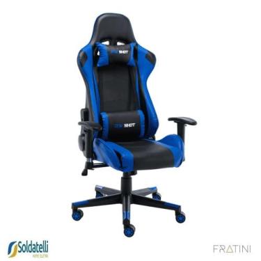 Imagem de Cadeira Gamer One Shot PU Várias Cores - Fratini, Azul