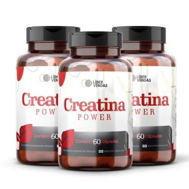 Imagem de Creatina Power Pura 3g por Dose - 60 Cápsulas  Creatina Monohidratada 