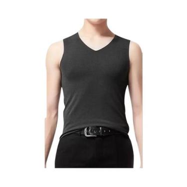 Imagem de Colete Térmico Masculino De Inverno Sem Costura Em Veludo 37 graus Cam