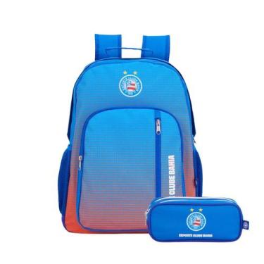 Imagem de Kit Mochila De Costas Bahia E Estojo Dupla Divisória Escolar - Xeryus,