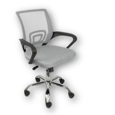 Imagem de Cadeira De Escritório Oficial Begonia Tela Mesh Ergonômica Cinza 1 - O