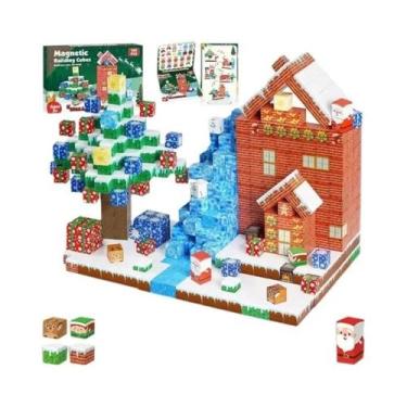 Imagem de Blocos De Construção Magnéticos STEM Brinquedo Sensorial Montessori Pa