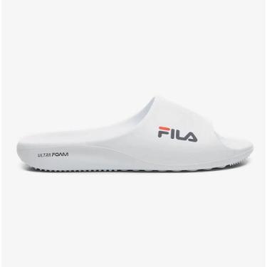 Imagem de Chinelo Fila Drifter Foam Feminino - Ultra Leve, Branco, 37/8