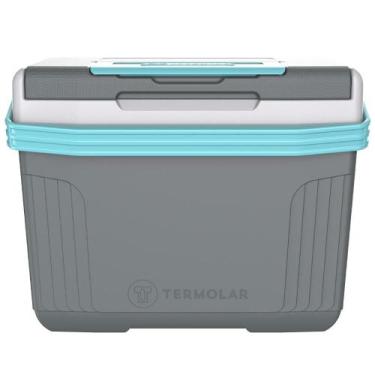 Imagem de Caixa Térmica 8 Litros Termolar SUV, Cinza e Azul