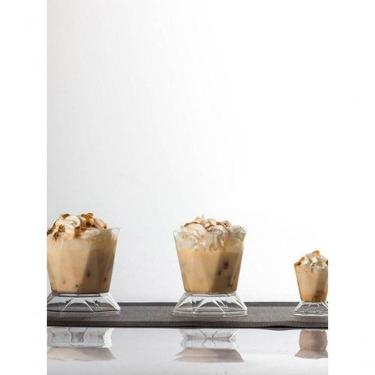 Imagem de Copo Descartável com Tampa Copo Diamantico 20 ml 1000 Unidades Transparente Higipack