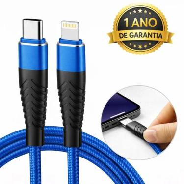 Imagem de Cabo Carregador Turbo 30W 2 Metros USB Tipo C para Lightning Original 
