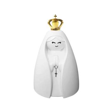 Imagem de Luminária Nossa Senhora c/coroa batizado decoração - Decorfun, Bivolt