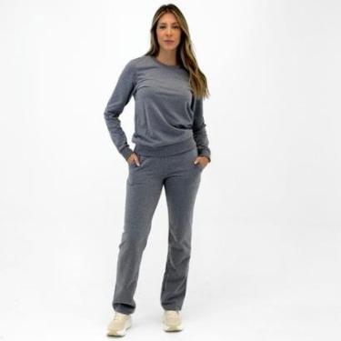 Imagem de Conjunto Malwee Moletom Blusa Fechada e Calça Reta Feminino-Feminino