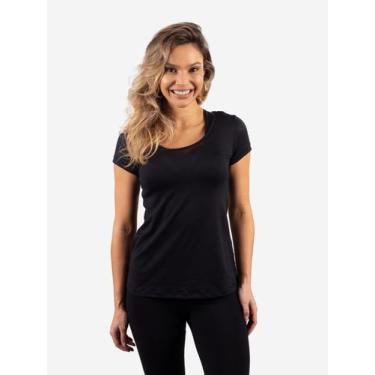 Imagem de Camiseta Feminina Manga Curta Dry Wave Best Fit Original -, Preto, M